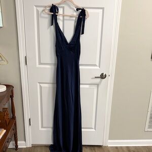Elegant Navy Blue Maxi Dress